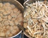 山椒風味の鶏団子と大根の豚骨スープ作り方4写真