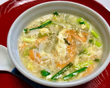 白菜とカニカマの中華スープ★簡単作り方4写真