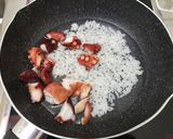 タコと大葉の中華粥作り方1写真