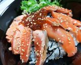 漬け焼きサーモンの親子丼作り方5写真
