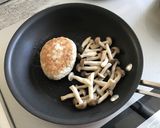 きのこのヘルシー煮込みハンバーグ作り方3写真