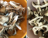 鶏ささみと茸のハニーチーズマスタード煮作り方1写真