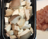 鶏ささみと茸のハニーチーズマスタード煮作り方2写真