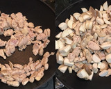鶏ささみと茸のハニーチーズマスタード煮作り方3写真