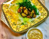 No2262温野菜サラダ茹で揚げ胡麻マヨ作り方1写真
