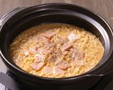 焼き鮭豆乳鍋＆みそカルボナーラ風ラーメン作り方7写真