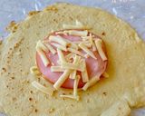 【軽食】もっちり♪ハムチーズブリトー作り方4写真