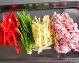 彩り豊かな青椒肉絲作り方1写真