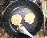 *里芋の甘辛餡がけお焼き餠*和スイーツ作り方4写真