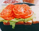 大蔵部長の朝ごはん☀️ＢＬＴサンド作り方5写真