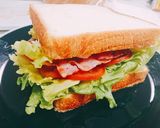 大蔵部長の朝ごはん☀️ＢＬＴサンド作り方8写真
