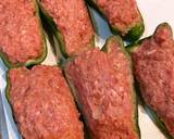 ハンバーグ　簡単ピーマンの肉詰め作り方7写真
