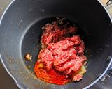豚ひき肉とニラの坦々春雨スープ作り方3写真