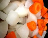 蜂蜜で大根と鶏肉の照り照り煮作り方4写真