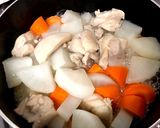 蜂蜜で大根と鶏肉の照り照り煮作り方6写真