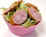 キャベツとウインナーでお好み焼き風カップ作り方2写真
