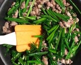 ひき肉のニラ玉作り方6写真
