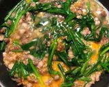 ひき肉のニラ玉作り方8写真