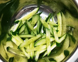 ほうれん草ときゅうりのちりめん和え作り方1写真
