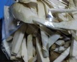 塩焼き鳥載せ、わさび風味のパスタ作り方4写真