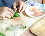 春菊の生ハム巻き作り方4写真