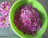 ピンクの菊「もってのほか」茹で方作り方1写真