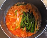 豚ひき肉とニラの坦々春雨スープ作り方5写真