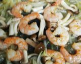 美味しい☆バジル風味の海老パスタ♪作り方3写真