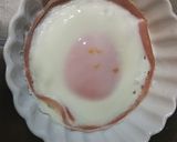 レンジで簡単！ハムエッグ作り方5写真