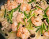 美味しい☆バジル風味の海老パスタ♪作り方5写真