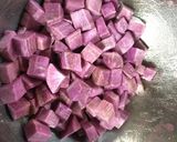 贅沢にお芋ゴロゴロ　紫芋の鬼まんじゅう作り方2写真