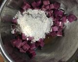 贅沢にお芋ゴロゴロ　紫芋の鬼まんじゅう作り方4写真