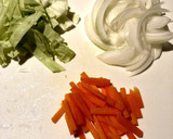 細切り野菜の簡単スープ作り方1写真
