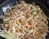 風邪ひいたから焼きうどんね作り方3写真