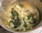 朝夕♪菊芋・枝豆・玉ねぎ・わかめの味噌汁作り方5写真
