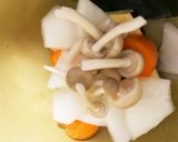 全てレンジ豆腐ハンバーグ根菜梅甘酢あん煮作り方18写真