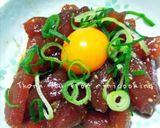 驚愕NO.28 まぐろのユッケ風作り方9写真