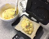 たい焼き器でホットサンド（食パンで）作り方2写真