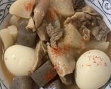 【2作目】牛すじとたまねぎ天のおでん煮！作り方10写真