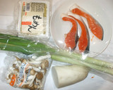 鮭のみぞれ鍋♪簡単白菜鍋つゆスープ作り方1写真
