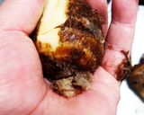 里芋の皮のむき方…スプーン作り方1写真