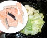 鮭のみぞれ鍋♪簡単白菜鍋つゆスープ作り方14写真
