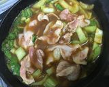 鍋の残ったスープで焼きちゃんぽん作り方2写真