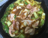鍋の残ったスープで焼きちゃんぽん作り方2写真
