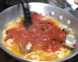 海老とアサリのトマトチーズパスタ♪ૢ作り方5写真