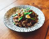 小松菜と牛肉のニンニク炒め❤️作り方6写真