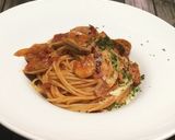 海老とアサリのトマトチーズパスタ♪ૢ作り方8写真