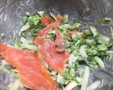 白菜とサーモンのサラダ作り方5写真