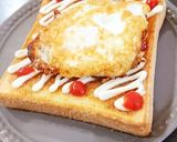 簡単目玉焼きトースト作り方5写真
