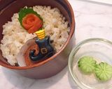 鶏天に抹茶塩 ハロウィン弁当 1030作り方2写真